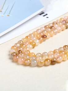 1 String Natural Multicolor Agate Beads Stone Round Accessories Beads For Girls Jewelry Making Diy Lovers Bracelet 6 8 10mm - Multicolor - View 5
