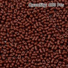 400 pièces de perles acryliques de couleur mélangée en forme de cacahuète avec trou, matériel pour la fabrication de bijoux DIY, collier, bracelet, accessoires perlés faits main - Perles de cacahuètes colorées à faire soi-même - Voir 15