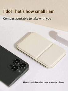 1pc Portable Makeup Mirror, Solid Color, PU Leather Material, Minimalist Cute Compact Design, Foldable, Birthday/Graduation Gift, Home Decor, Back To School Supplies, Giveaway, Travel Essential Affordable Item - Multicolor - View 4