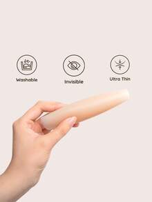 Plus Size Reusable Self-Adhesive Silicone Nipple Covers,Ultra-Thin & Invisible Self-Adhesive Nipple Pasties, Lingerie Accessories Almond Wedding Bra - Multicolor - View 5