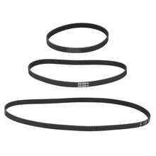 GT2 Aluminium Zahnriemenscheiben 20 Zähne & 60 Zähne 8mm Bohrung – Inklusive 3 Stück Zahnriemen 200/280/400mm Länge 6mm Breite – 3 Stück/Set - Rad + Riemen - Übersicht 4