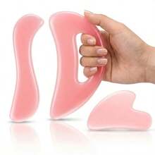 3PCS Muscle Scraper Tools Guasha Tool For Body Scraping Tool Physical Therapy Myofascial Release Tool Massage Tools For Deep Tissue - Pink - View 1
