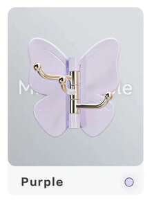 Aesthetic 360° Rotating Butterfly Triple Hook, No-Drill Self-Adhesive Wall Hanger For Hats, Bags & Coats, Strong Sticky Corner Organizer For Bathroom/Bedroom Decor/Kitchen Storage, Space-Saving Rotating Rack For Keys, Scarves & Towels - View 15
