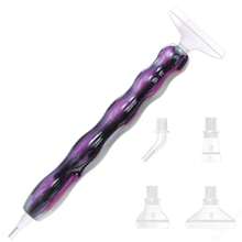 Bolígrafo de pintura de diamantes de resina 5D DIY con puntas de rosca, bolígrafo de arte de diamantes con puntas multifuncionales de plástico, herramientas de pintura de diamantes para arte de diamantes DIY - Ver 19