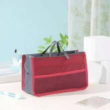 1PC Wallet Organizer/Handbag Insert-13 Pockets, Waterproof Nylon Material, Cosmetic Travel Organizer, Simple Foldable, Multi-Functional Organizer, Gift Bag, School Supplies, Teacher Gift, Back To School Teacher Accessory. - Multicolor - View 21