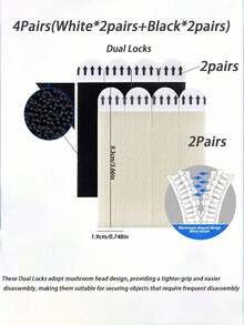 6/8/12/16/18/24pcs Hook And Loop Adhesive Hanging Strips, Self-Adhesive Hook & Loop, Suitable For Picture Frames, Canvas, Oil Paintings, Wall Art Decor, No-Drill Removable Heavy Duty, Car Mounting, Small Tool Storage, Non-Damaging Home, Office, Kitchen, RV Decor - Multicolor - View 17