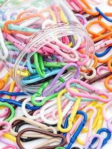 11/22pcs Aluminum Alloy Keychain Clip - Durable, Multi-Color Combination Suitable For Keys And Accessories, Lightweight And High-Quality Design, Secure Keychain | Colorful Keychain | Durable Clip, Carabiner Clip, Random Color - Multicolor - View 1