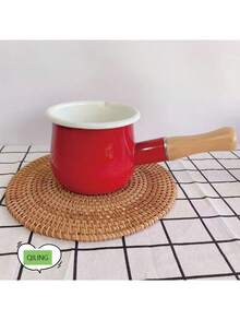 1pc Enamel Enameled Pot With Double Handles, Soup Pot, Stew Pot With Lid, Non-Stick, Compatible With Gas And Induction Cookers, Tang Xiao Chu Thickened Enamel Enameled Soup Pot, Double Handle Enameled Pot, Home Stew Pot, Flat Bottom Pot, Instant Noodle Pot, Lard Storage Pot, Milk Pot, Tea Pot, Instant Noodle Pot, 1pc Enameled Slanted Edge Pot Without Lid With Spout And Scale, Single Handle Wooden Handle Milk Pot, Noodle Pot, Instant Noodle Pot, Baby Food Pot, Oulijia Enamel Enameled Vintage Enameled Single Handle Small Milk Pot, Noodle Pot, Soup Pot, Instant Noodle Pot, Cooking Pot, Japanese Enameled Milk Pot, Single Handle Pot, Milk Pot With Scale, No Coating, Induction Cooker And Gas Stove Soup Pot - View 14