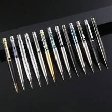 奢華幾何雕刻金屬原子筆 | 高端商務禮品筆，適合商務專業人士、同事和朋友 | 優雅辦公書寫筆 - 3010O - 查看 3