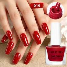 FOUR LILY 6.3ml Kuteks Kuku Berbasis Air yang Dapat Dikupas, Tanpa Perlu Dipanggang, Cepat Kering, Tahan Lama, Cocok untuk Salon, DIY, dan Penggunaan di Rumah, Tersedia Berbagai Warna - MultiWarna - View 24