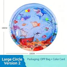 1pc Kids Inflatable Water-Filled PVC Ocean Fish Crawling Water Mat Toy - Multicolor - View 7