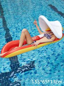 1pc Inflatable Shell-Shaped Swim Float, Giant Shell-Shaped Inflatable Float With Pearl Ball, Shell-Shaped Swim Chair, Perfect For Adult Summer Beach Party, Perfect For Beach And Water Sports, Pool Floating, Beach Essential, Beach Accessory, Pool Essential, Pool Float, Pool Party Supplies, Pool Accessory, Perfect For Adult Summer Beach Party, Bachelorette Party Supplies, Suitable For Pool Party And Sunbathing, Let You Enjoy Pool Time! - White - View 10