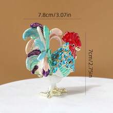 SIQIZHOU 1pc Animal Decorative Box Ornament, Enamel Jewelry Box, Metal Earring Box, Home Decor Chinese Style Animal Wealth-Attracting Ornament Gift - Multicolor - View 13