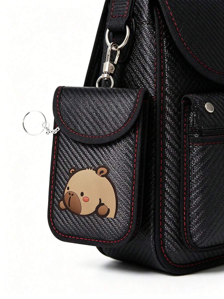 Funda de llave de coche de fibra de carbono, bolsa bloqueadora de señal, funda antirrobo con bloqueo RFID, protector de llave antihacker, caja de almacenamiento portátil para llaves de coche, previene ataques de amplificación de señal por relé, compatible con la mayoría de llaves de entrada sin llave, adecuada para propietarios de coches, conductores, viajes, estacionamientos y uso diario - Multicolor - Ver 1