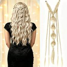 24 Inch BB Clip-In Synthetic Hair Extensions, For Bohemian Braids And Wig Hair Pieces, Halloween - Multicolor - View 15