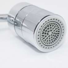720-Degree Rotating Faucet Filter, Universal, With 2 Modes: For The Bathroom, For Rinsing Eyes, Hair And Face - Silver - View 5