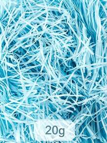 1 Pack Colorful Shredded Crinkle Raffia Paper Filler 20g/50g, DIY Gift Box Wrapping Decor, Party Filler For Wedding, Valentine's Day, Easter & Birthday - View 20