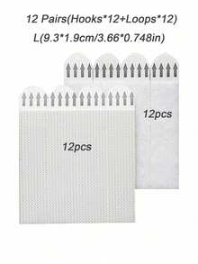 6/8/12/16/18/24pcs Hook And Loop Adhesive Hanging Strips, Self-Adhesive Hook & Loop, Suitable For Picture Frames, Canvas, Oil Paintings, Wall Art Decor, No-Drill Removable Heavy Duty, Car Mounting, Small Tool Storage, Non-Damaging Home, Office, Kitchen, RV Decor - Multicolor - View 14