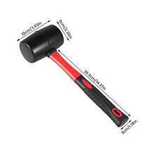 Ergonomic Shock-Absorbing Rubber Mallet, Non-Scratch Soft Head Hammer, Ideal For Furniture Assembly, Tile Installation And Woodworking Projects - Variant1 - View 2