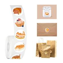 500pcs Bread Cat Sticker Roll, 10 Styles, Aesthetic Stickers, High Quality Stickers Scrapbook, Journaling, Laptop, Bumper, Skateboard, Water Bottles, Suitcase, Decorative Paper, Refrigerator, Car, Plan Book, Rewards Stickers - Bread Cat - View 3