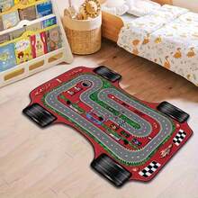 New Store Special Offer Value Pattern Carpet, Featuring Cartoon Car Block Design, Perfectly Fits Modern Nordic Style, Comfortable And Soft, Suitable For Living Room Use - Multicolor - View 1