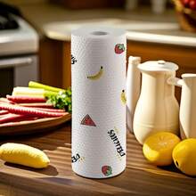 50/100/200pcs Disposable Slouchy Cleaning Cloth, Thickened Kitchen Paper Towels, Non-Stick Oil Dishwashing Cloth, Dry & Wet Dual Use, Cleaning Paper Towels, Random Pattern - Multicolor - View 3