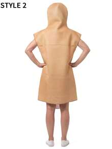 熱狗造型服裝，適用嘉年華、萬聖節、聖誕節，成人均碼，男女通用，海綿材質，趣味可愛 Cosplay 派對裝扮 - 彩色 - 查看 9