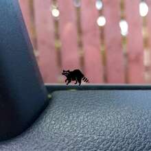 迷你浣熊隱藏貼紙 - 汽車後視鏡貼紙、復活節彩蛋、SUV貼紙、男孩貼紙、女孩貼紙、汽車裝飾貼紙 - A - 查看 2