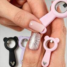 1 pieza Varita magnética con forma de oso para arte de uñas de ojo de gato - Herramienta magnética para arte de uñas con efecto de estallido de estrella de ojo de gato - Multicolor - Ver 1