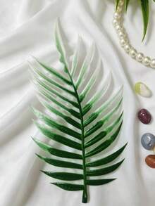 50/20 pièces Feuilles d'herbe d'eau artificielles en plastique bicolores mélangées au hasard, fausse verdure plate pour décoration de terrarium de jardin, décoration de maison, salle à manger, table de cuisine, accessoires de mariage et de fête muraux, affichage intérieur et extérieur de cour, artisanat toutes saisons - Multicolore - Voir 10