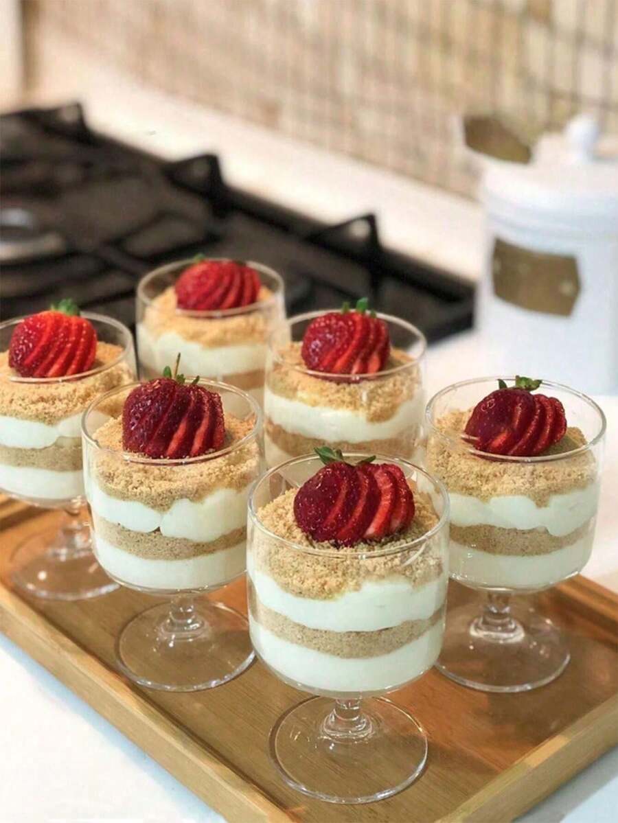 20個/10個/5個 70ml迷你烘焙甜點杯，免烤下午茶甜點杯，DIY甜點製作小慕斯杯，生日派對、婚禮、節日裝飾塑料杯，可重複使用蛋糕製作杯，返校派對、新年、聖誕食物製作工具，節日派對用品