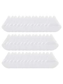 5/10/20/30/35/40/45/50 /100 Pieces Of Triangular Flocking Puff. The Makeup-Fixing Puff Is Specially Designed For Contours, Eyes And Eyes. The Fan-Shaped Puff For Wet And Dry Use Is Sponge Powder Cake, Which Is Suitable For All Skin Types. - Multicolor - View 7