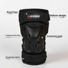 Motorcycle Knee Pads, PP Shell Anti-Fall Riding Protective Gear With Shock Absorption, 4-Piece Set Windproof Warm Adult Protective Equipment - Knee Pads (Male) - View 11