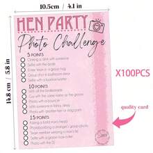 Bridal Shower Selfie Scavenger Hunt Game Cards - Bridal Shower Team Game - Fun Bridal Shower Activity - A - View 8