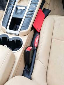 2/1pc Universal Car Seat Gap Filler Pad, Soft Anti-Leak Cushion, Faux Leather Gap Filler, Isolation Pad, Car Interior Decoration - A - View 5