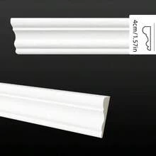 1 Stück Decken-Eckleiste, dekorative Deckenleiste, dekorative Decken-Eckleiste, Heimdekoration-Rand, Perlenmuster, Kunstgips PVC-Material, Wandpaneel-Eck-Dekorationslinie - A - Übersicht 14