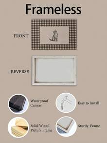 1pc Customized Pet Portrait Vintage Style, Customized Pet Portrait Illustration, Personalized Pet Memorial Souvenir Art, Gift For Pet Owners - Multicolor - View 7