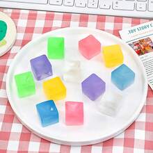 1PC Stress Relief Toy, Cute Maltose Squeeze Toy, Maltose Ice Cube Sensory Toy, Schylling Sensory Squeeze Toy, Slow Rebound Stress Relief Squeeze Toy, Adult Stress Relief Venting Toy, Party Gift Anxiety Relief Squeeze Toy (Color May Vary) Due To Different Production Batches, Packaging Patterns And Product Colors May Have Slight Differences, Which Does Not Affect Use, Please Refer To The Actual Product. - Multicolor - View 9