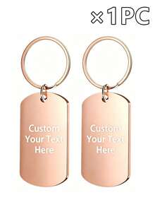 Llavero de metal personalizable, impreso con tu foto y texto, 4 estilos y 4 colores disponibles, paquete de 1 pieza, 3 piezas o 5 piezas. Perfecto como llavero, decoración de mochila, regalo de cumpleaños, regalo de aniversario y regalo del Día de San Valentín. - Multicolor - Ver 36