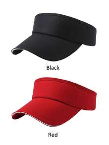 1pc Women's Sun Hat, Tennis Golf Sun Hat, Solid Color Summer Hat With UV Protection And Breathable Mesh, Adjustable Lightweight Ponytail Friendly Design, Suitable For Outdoor Sports, Multiple Colors Available - Multicolor - View 27