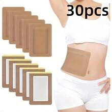 50/30/10/1pc Castor Oil Patch For Belly Button, Disposable Castor Oil Compress, Leak-Proof Belly Button Patch Cover, Portable, Breathable And Skin-Friendly - View 10