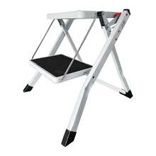 2 Step Ladder, Portable Folding Heavy Duty Ladder, Steel Step Ladder Stool, Non-Slip Steps, 150kg Capacity,Easy To Store,Ideal For Home/Kitchen/Garage/Office/Market/Garden (Mini 2 Steps) - 2-step Steel (mini) - View 7