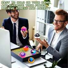 3D 磁力環，成人手持壓力緩解玩具，數位陀螺儀，焦慮舒緩專注工具，隨機顏色 - 隨機色 - 查看 4
