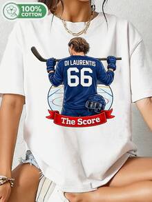 December Laurentiis # The Score 66 T-Shirt - Off-Campus Supporters' T-Shirt.. - White - View 1