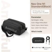 Ambitful Neo One N1 Bag, Compact Shockproof Photography Equipment Storage Box, Portable Storage Bag, Suitable For Mirrorless/Action Cameras, Lenses, Small Flash, With Detachable Rope Handle And Crossbody Shoulder Strap - View 13