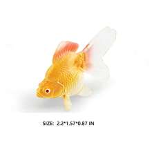 1pc Realistic Goldfish Ornamental Fish Model Figurine, Aquarium Landscape Decor, Desk Decoration, Gift - Multicolor - View 10