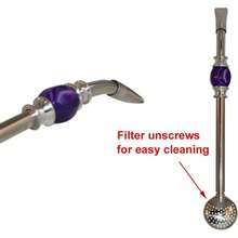 Stainless Steel Yerba Mate Tea Bombilla Gourd Drinking Straw Silver Purple by - Púrpura - Ver 4