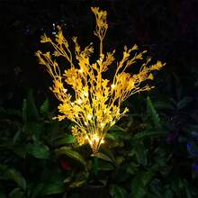 1pc Solar Powered Rapeseed Flower Garden Light, Outdoor Garden Atmosphere Ground Light, Ni-MH Battery, Suitable For Outdoor Yard And Garden Environment Stainless Steel Lawn And Pathway Decorative Light, Rapeseed Landscape Ground Light - Rapeseed Flowers - View 12