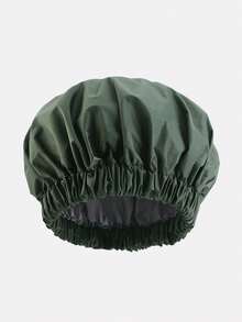 1pc Women's Waterproof Shower Cap, Solid Color Polyester (Polyester) Waterproof Hat Suitable For Daily Use - Multicolor - View 18