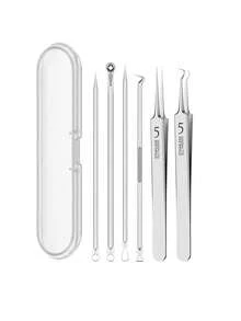 8pcs #5 Ultra-Fine Blackhead Removal Needles, Suitable For Normal Skin, Acne Removal Tools, Elegant Design Durable, Beauty Salon Facial Care Tools, Comes With Storage Bag - Multicolor - View 17